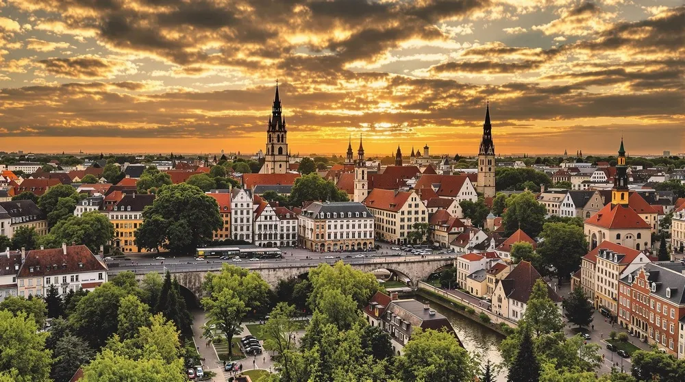 Munich cityscape with Frauenkirche